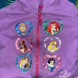 Purple Disney Princess Kids hoodie